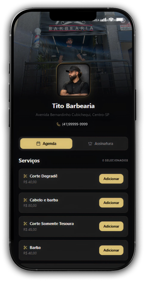 App Agendaê no celular